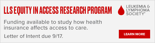 Advertisement: LLS Equity in Access Research Program