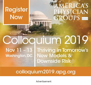 Advertisement: America's Physician Groups Colloquium 2019