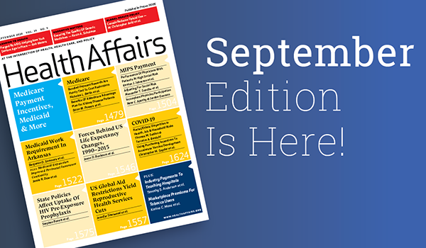 Health Affairs September issue